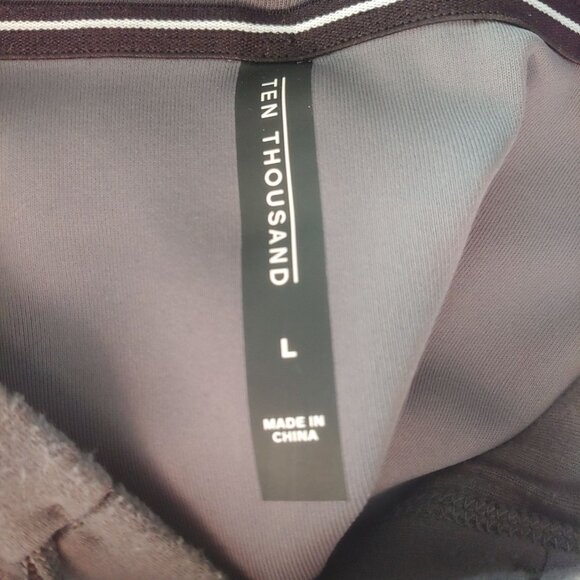 Ten Thousand  Pullover Midweight Tech Hoodie Pockets Gray L - Picture 7 of 9